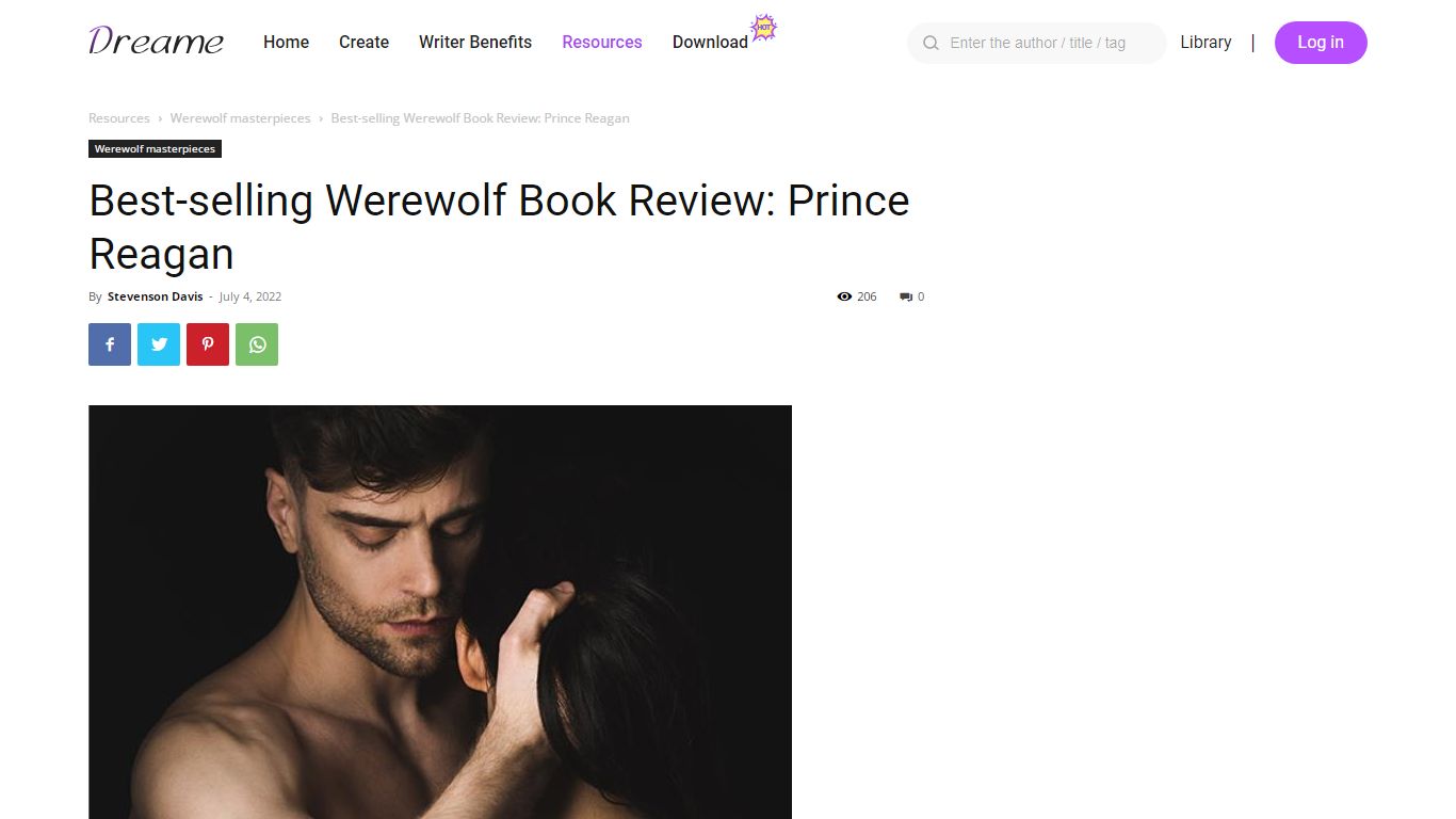 Best-selling Werewolf Book Review: Prince Reagan - Dreame