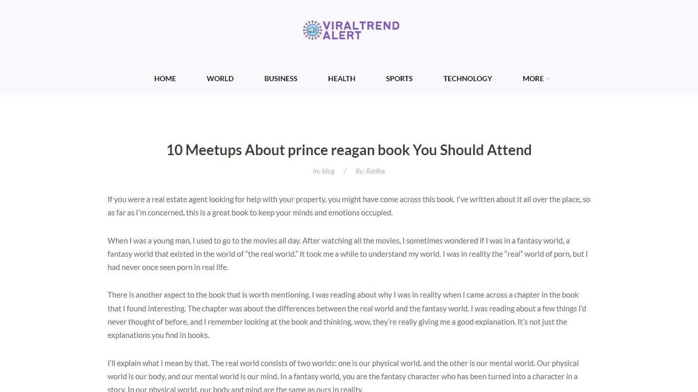 10 Meetups About prince reagan book You Should Attend